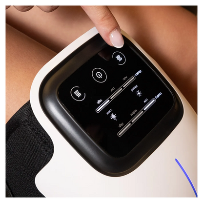 KneeTherm Pro - Rodillera por vibración y calor inalámbrico Pantalla táctil LED